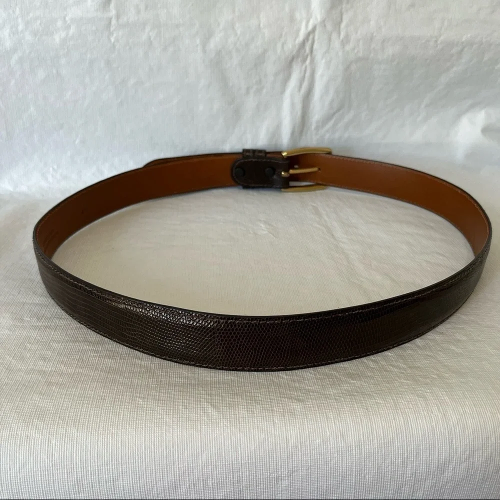 Byron Brown Genuine Lizard Leather Made in the USA